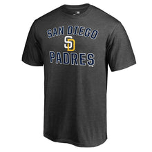 Load image into Gallery viewer, San Diego Padres Core Basics Victory Arch T-Shirt - Heathered Gray MLB Guys Tee

