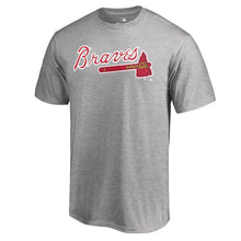 Load image into Gallery viewer, Atlanta Braves Team Wordmark T-Shirt - Heathered Gray MLB Guys Tee
