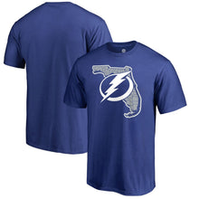 Load image into Gallery viewer, Tampa Bay Lightning State Hometown Collection Local T-Shirt - Blue NHL Guys Tee
