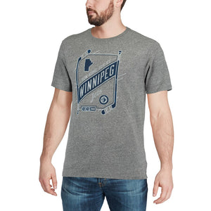 Winnipeg Jets Ccm Our Home Our Ice Tri-Blend T-Shirt - Gray NHL Guys Tee