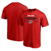 Load image into Gallery viewer, Carolina Hurricanes Iconic Collection We Are T-Shirt - Red NHL Guys Tee
