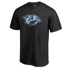 Load image into Gallery viewer, Nashville Predators Pond Hockey T-Shirt - Black NHL Guys Tee
