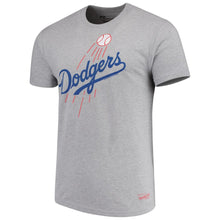 Load image into Gallery viewer, Los Angeles Dodgers Mitchell &amp; Ness Xl Logo Tailored T-Shirt - Gray MLB Guys Tee
