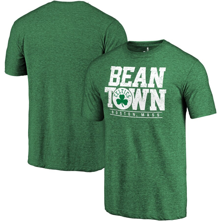 Boston Celtics Hometown Collection Bean Town Tri-Blend T-Shirt - Kelly Green NBA Guys Tee