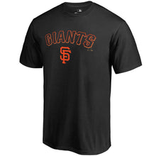 Load image into Gallery viewer, San Francisco Giants Team Lockup T-Shirt - Black MLB Guys Tee
