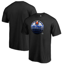 Load image into Gallery viewer, Edmonton Oilers Midnight Mascot T-Shirt - Black NHL Guys Tee
