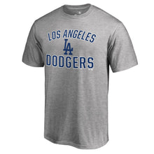 Load image into Gallery viewer, Los Angeles Dodgers Victory Arch T-Shirt - Heather Gray MLB Guys Tee
