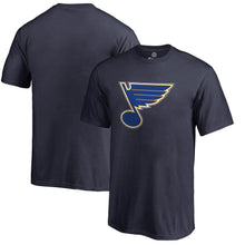 Load image into Gallery viewer, St. Louis Blues Primary Logo T-Shirt - Navy NHL Guys Tee
