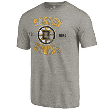 Load image into Gallery viewer, Boston Bruins Rinkside Heritage Tri-Blend T-Shirt - Gray NHL Guys Tee
