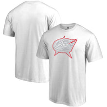 Load image into Gallery viewer, Columbus Blue Jackets Whiteout T-Shirt - White NHL Guys Tee

