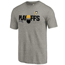 Load image into Gallery viewer, Pittsburgh Penguins 2018 Stanley Cup Playoffs Bound Team Favorite Tri-Blend T-Shirt - Heather Gray NHL Guys Tee
