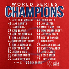 Load image into Gallery viewer, Chicago Cubs 2016 World Series Champions Legends T-Shirt - Red MLB Guys Tee
