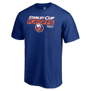 New York Islanders 2019 Stanley Cup Playoffs Bound Body Checking T-Shirt - Royal NHL Guys Tee