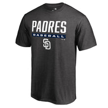 Load image into Gallery viewer, San Diego Padres Win Stripe T-Shirt - Ash MLB Guys Tee
