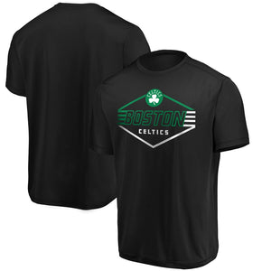 Boston Celtics Majestic Appreciate The Journey Showtime Cool Base T-Shirt - Black NBA Guys Tee