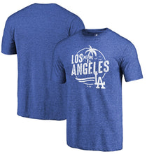 Load image into Gallery viewer, Los Angeles Dodgers Hometown Collection La Palms Tri-Blend T-Shirt - Royal MLB Guys Tee
