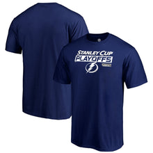 Load image into Gallery viewer, Tampa Bay Lightning 2019 Stanley Cup Playoffs Bound Body Checking T-Shirt - Blue NHL Guys Tee
