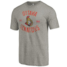 Load image into Gallery viewer, Ottawa Senators Heritage Tri-Blend T-Shirt - Ash NHL Guys Tee
