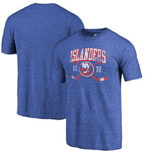 Load image into Gallery viewer, New York Islanders Vintage Collection Line Shift Tri-Blend T-Shirt - Royal NHL Guys Tee
