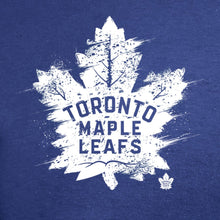 Load image into Gallery viewer, Toronto Maple Leafs Splatter Logo T-Shirt - Royal NHL Guys Tee
