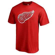 Load image into Gallery viewer, Detroit Red Wings Static Logo T-Shirt - Red NHL Guys Tee
