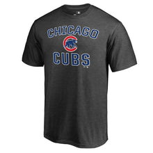 Load image into Gallery viewer, Chicago Cubs Victory Arch T-Shirt - Charcoal MLB Guys Tee
