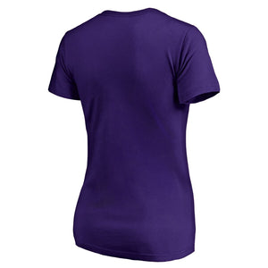 Baltimore Ravens Nfl Pro Line By Women's Hometown Collection V-Neck T-Shirt - Purple NFL LADIES V-Neck