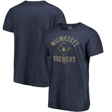 Load image into Gallery viewer, Milwaukee Brewers Washed Icon T-Shirt - Navy MLB Guys Tee
