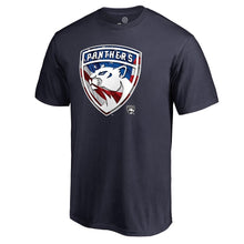 Load image into Gallery viewer, Florida Panthers Banner Wave T-Shirt - Navy NHL Guys Tee
