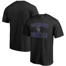 Load image into Gallery viewer, Colorado Rockies Victory Arch T-Shirt - Black MLB Guys Tee
