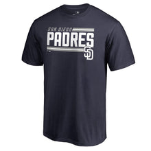 Load image into Gallery viewer, San Diego Padres Onside Stripe T-Shirt - Navy MLB Guys Tee
