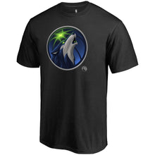 Load image into Gallery viewer, Minnesota Timberwolves Midnight Mascot T-Shirt - Black NBA Guys Tee
