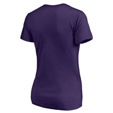 Load image into Gallery viewer, Baltimore Ravens Nfl Pro Line By Women&#39;s Nostalgia T-Shirt - Purple NFL LADIES V-Neck
