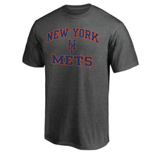 Load image into Gallery viewer, New York Mets Heart &amp; Soul T-Shirt - Charcoal MLB Guys Tee
