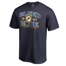 Load image into Gallery viewer, St. Louis Blues Hometown Collection Bleed Blue T-Shirt - Navy NHL Guys Tee
