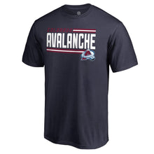Load image into Gallery viewer, Colorado Avalanche Iconic Collection On Side Stripe T-Shirt - Navy NHL Guys Tee
