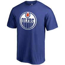 Load image into Gallery viewer, Edmonton Oilers Primary Logo T-Shirt - Navy NHL Guys Tee
