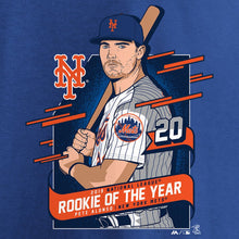 Load image into Gallery viewer, Pete Alonso New York Mets 2019 Nl Rookie Of The Year T-Shirt - Royal MLB Guys Tee

