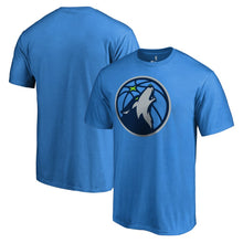 Load image into Gallery viewer, Minnesota Timberwolves Primary Logo 2 T-Shirt - Blue NBA Guys Tee
