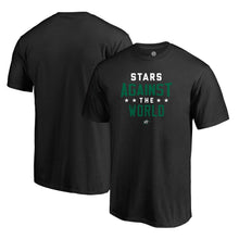Load image into Gallery viewer, Dallas Stars Against The World T-Shirt - Black NHL Guys Tee
