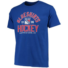 Load image into Gallery viewer, New York Rangers Rinkside Hometown Collection Blueshirts Hockey T-Shirt - Blue NHL Guys Tee

