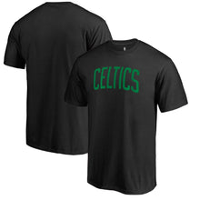 Load image into Gallery viewer, Boston Celtics Primary Wordmark T-Shirt - Black NBA Guys Tee
