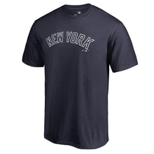 Load image into Gallery viewer, New York Yankees Team Wordmark T-Shirt - Navy MLB Guys Tee
