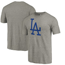 Load image into Gallery viewer, Los Angeles Dodgers Cooperstown Collection Forbes Tri-Blend T-Shirt - Ash MLB Guys Tee
