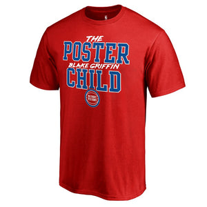 Blake Griffin Detroit Pistons Hometown Collection The Poster Child T-Shirt - Red NBA Guys Tee