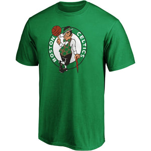 Boston Celtics Primary Team Logo T-Shirt - Kelly Green NBA Guys Tee