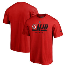 Load image into Gallery viewer, New Jersey Devils Authentic Pro Tricode T-Shirt - Red NHL Guys Tee
