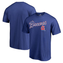 Load image into Gallery viewer, Atlanta Braves Cooperstown Collection Wahconah T-Shirt - Royal MLB Guys Tee
