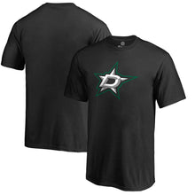 Load image into Gallery viewer, Dallas Stars Primary Logo T-Shirt - Black NHL Guys Tee
