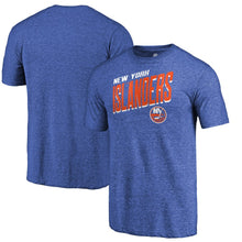 Load image into Gallery viewer, New York Islanders Slant Strike Tri-Blend T-Shirt - Royal NHL Guys Tee
